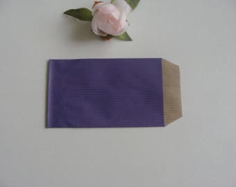 1 jewel purple 7 * 12 cm kraft Brown background paper bag gift wrapping