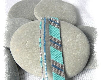 Silver and turquoise Cuff Bracelet