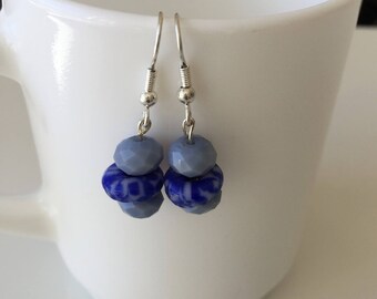 Ghana glass beads earrings