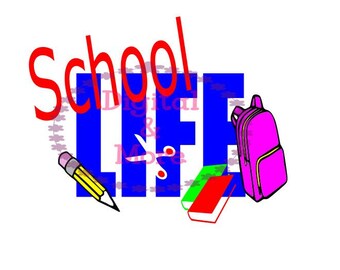 SVG - School Life Svg - Back To School Svg - School Dxf - Vinyl Design - DIY T Shirt - Life Svg - School Svg - Pn