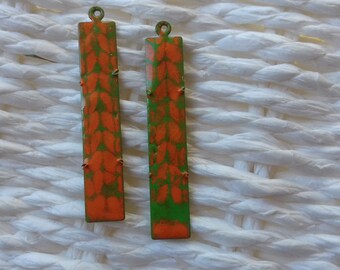 enameled brass charms