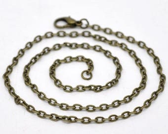 12 necklaces with lobster clasp 41 cm