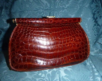 Beautiful vintage crocodile bag