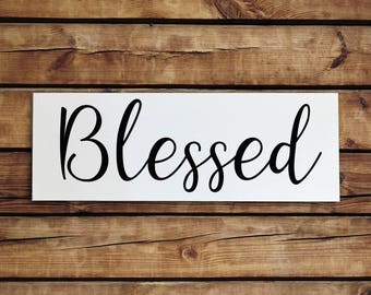 Blessed sign | Etsy