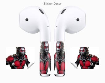 AirPods Stickers Ant-Man, Comics, 2-Sets, Wraps, Skin, Cover, Decal