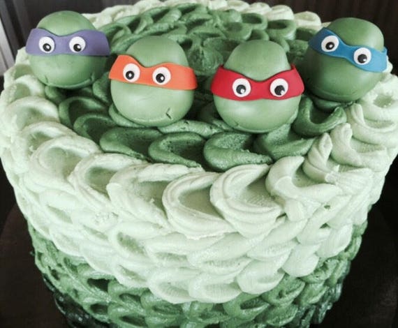 Ninja Turtles inspired Cake topper / perfect for any birthday