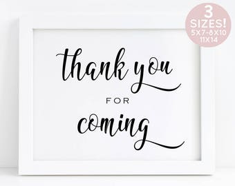 Thank you for coming | Etsy