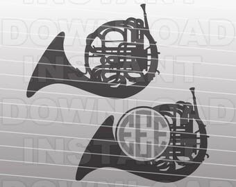 French Horn SVG File,Marching Band SVG,Band Mom SVG-Commercial & Personal Use - Vector svg file Cricut,svg file for Silhouette,vinyl cutter