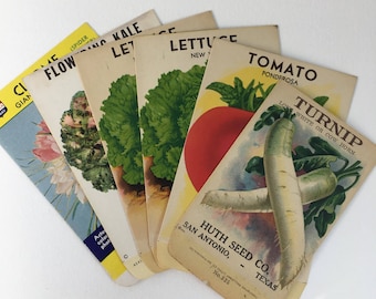 Vintage seed packets | Etsy