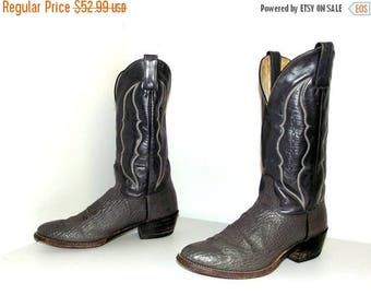 Two tone grey leather Abilene cowboy boots size 8.5 D or cowgirl size 10