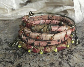 Recycled Sari Silk Bracelet
