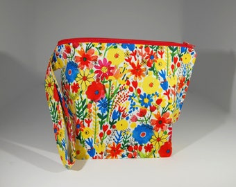 Mini zip - Lined Project Bag - 100% Cotton