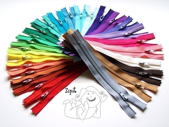 100 Assorted YKK Zippers All Purpose Zips Available In