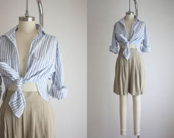SALE ITEM : chambray stripe work shirt