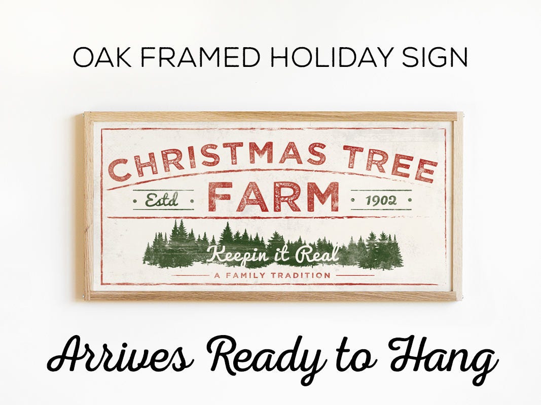 framed christmas tree farm sign rustic holiday art for framed christmas tree farm sign rustic holiday art for