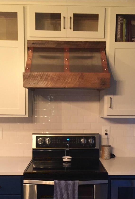 Custom Range Hood Reclaimed Wood