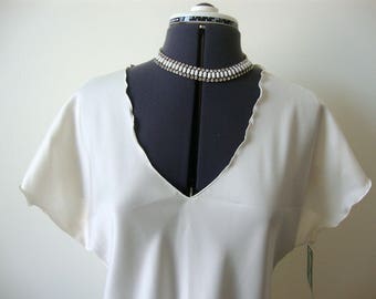 Vintage Ivory Short Nightgown Lingerie by Miss Elaine NWT