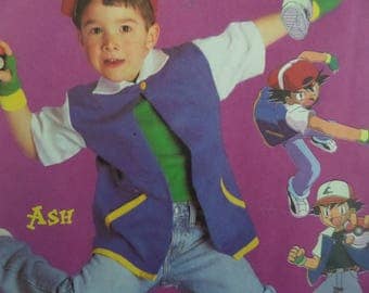 ASH KETCHUM Pattern • McCalls 3002 • Childs 4-6 • Pokemon Costume • Cosplay • Ash Coat • Sewing Pattern • Costume Patterns • WhiletheCatNaps