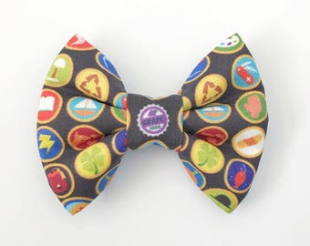 The Wilderness Explorer Badges Handmade Bow (Handmade Bow / Bow Tie / or Headband)