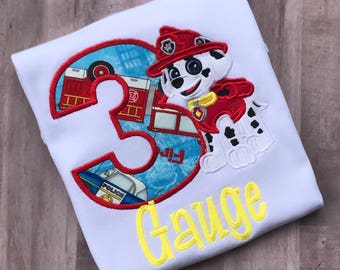 Paw patrol, Birthday Shirt, boys birthday shirt, boys, birthday shirt, puppy dog, boys 1st birthday, paw patrol, marshall