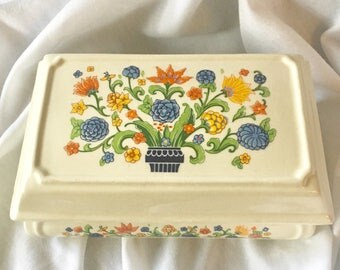 Vintage Max Factor Ceramic Lidded Box