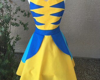 Flounder costume apron dress