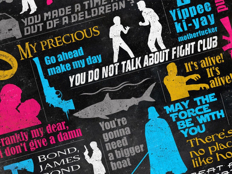 Movies quotes postertypography posterdigital printmovie