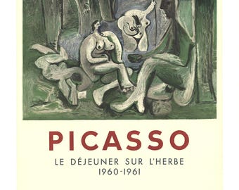 Pablo Picasso-Le Dejeuner Sur L'Herbe-1962 Mourlot Lithograph