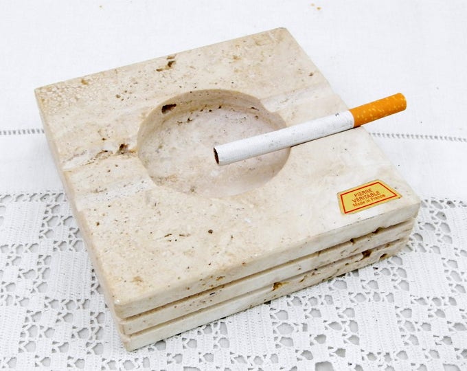 Vintage French Mid Century Square Carved White Marble Stone Ashtray, Man Cave Decor, Tobacciana Smoking Collection, Retro Cigar Ash Tray Vintage French Mid Century Square Carved White Marble Stone Ashtray, Man Cave Decor, Tobacciana Smoking Collection, Retro Cigar Ash Tray