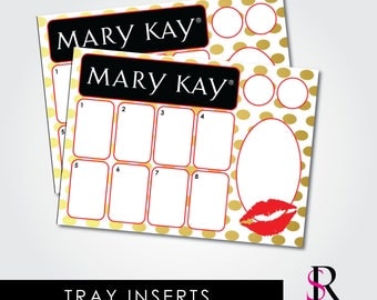 Skin Care Class Party Tray Inserts