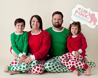 Christmas PJs ,monogrammed/personalized/appliqued, Family Christmas Pajama sets, toddler, baby, adult