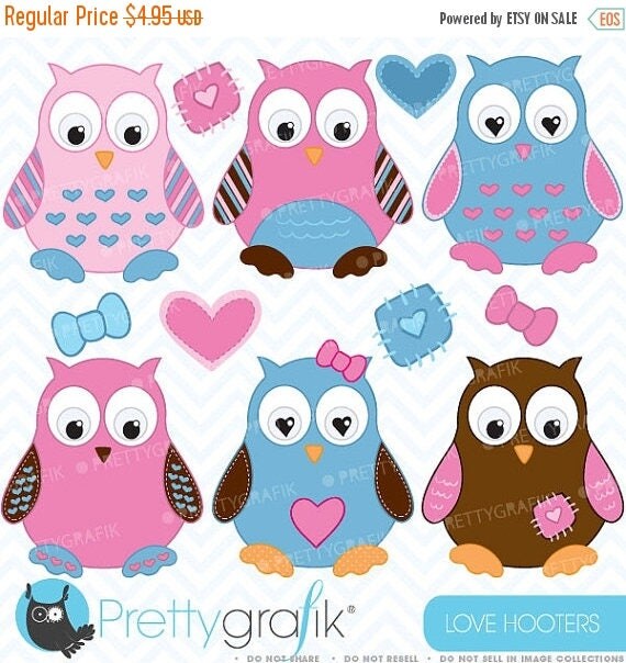 80% OFF SALE Owl clipart commercial use, vector graphics, digital clip art, digital images - CL373 Il_570xn