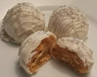 French Vanilla Vienna Cookie Cake Balls Cake Truffles Cake Bites 1 Dozen Cake Balls