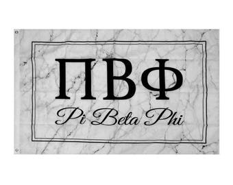 Pi Beta Phi Marble Box Sorority Flag 3' x 5'