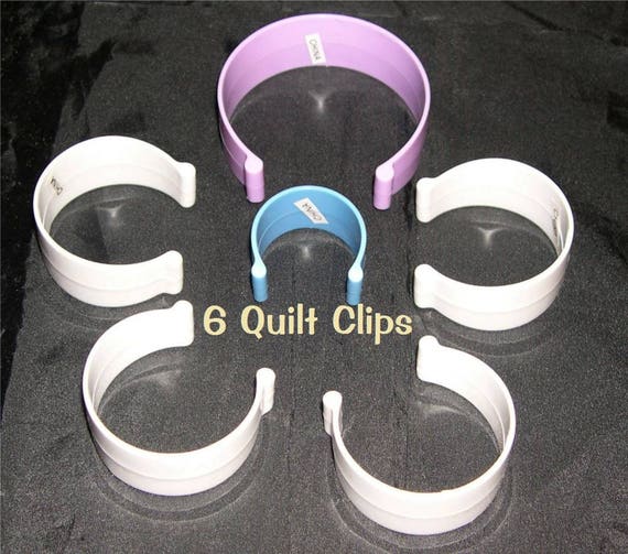 SALE 6 Quilt Clips Plastic Round Quilting Clips Multiple