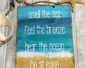 Beach signs, beach decor, beach quotes, beach sayings, ocean decor, sea decor, pallet sign, beach pallet art, reclaimed wood signs