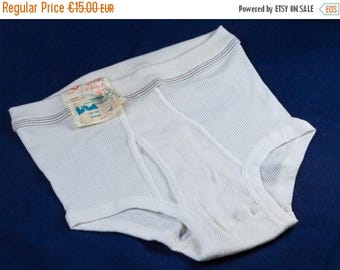 SUMMER SALE -30%off Soviet Vintage Unused Men's Underwear - Retro 100 Percent Cotton Panties with Factory Tag. Made in USSR, Collectible