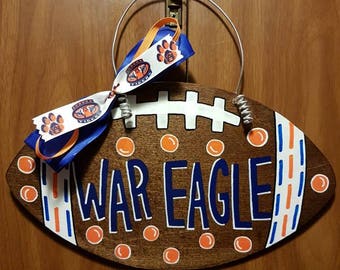 Custom SEC Teams Football Door Hanger AUBURN, LSU