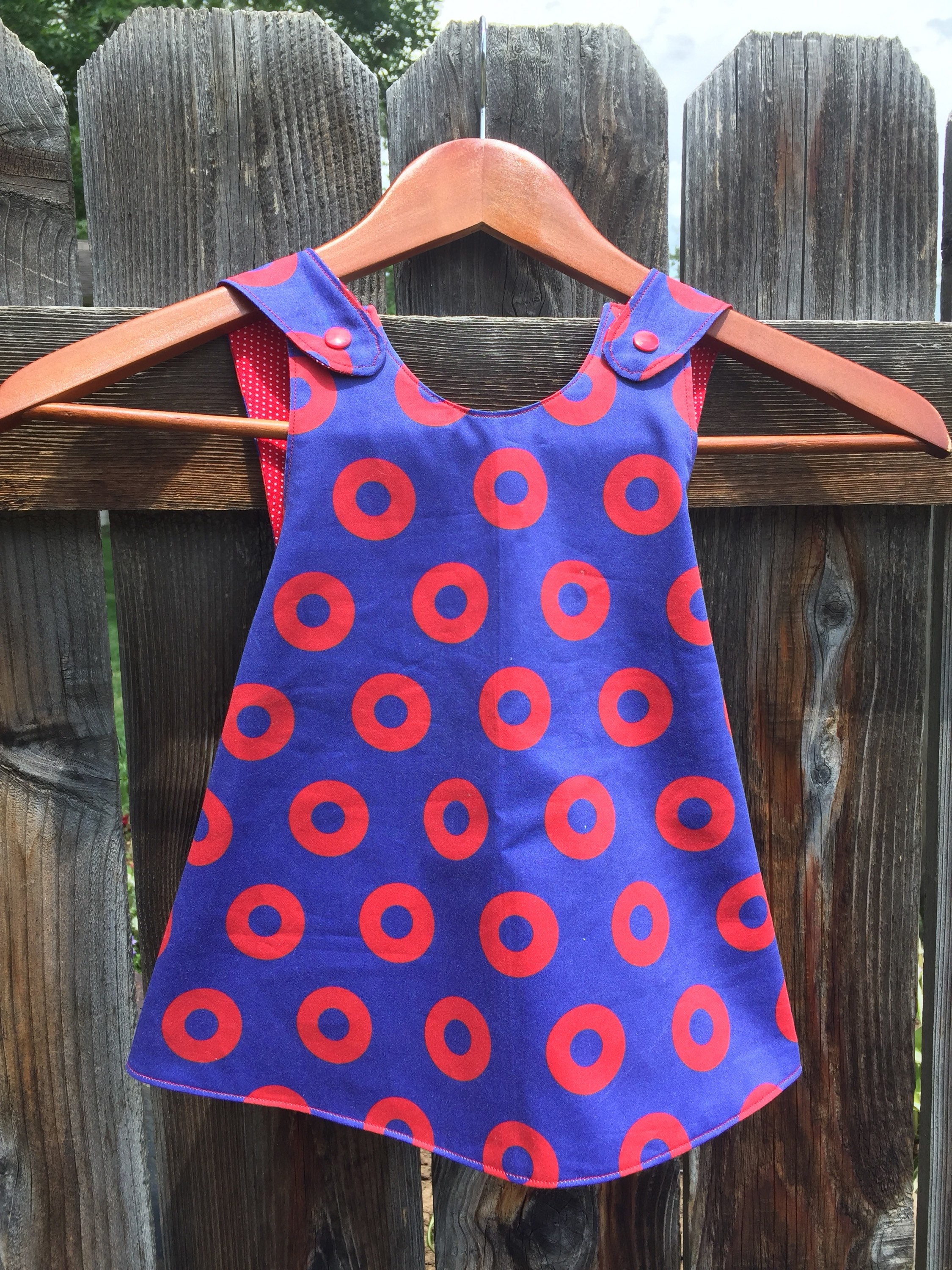 Phish Dress Fishman Mumu Phish kids dress Fishman Donuts