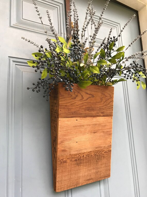 Hanging Door Planter Wood Planter Box for Door Front Door