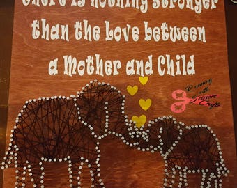 Elephant string art | Etsy