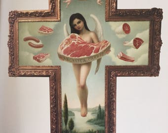 Mark Ryden book 90s vintage "The Meat Show" Japanese limited edition rare pop surrealism 90s art Americana food art catalog