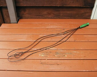 Wire Rug Beater, Primitive Rug Beater, Antique Housekeeping Tool, Long Coil Wire Beater,