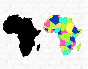 africa clipart africa svg africa digital africa vector decals for shops