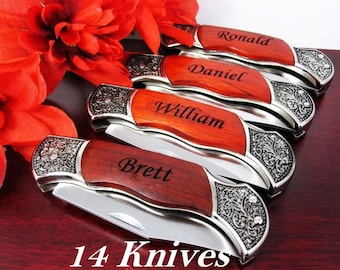 Custom Pocket Knife, Groomsmen Gifts They Will Actually Use, Groomsmen Gift, Best Man Gift, Ring Bearer Gift, Junior Groomsman, Usher Gifts