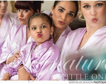 Set of 10 SATIN Bridesmaid Robes Silk Bridal Party Robe Gift Shower ~ Monogrammed Personalized~ White ~ Pink ~ Black ~ Hot Pink ~ Lavender