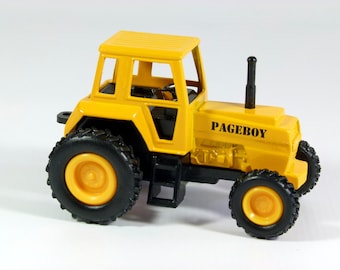 Personalised Pageboy or Ring Bearer gift, small toy model farm tractor, 9cm