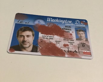 The Walking Dead - NEGAN - Jeffrey Dean Morgan - ID Card / License
