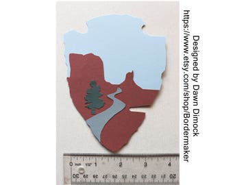 National Park Sign for Canyons digital cut file
