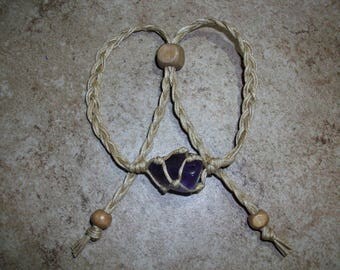 Amethyst Hemp Bracelet